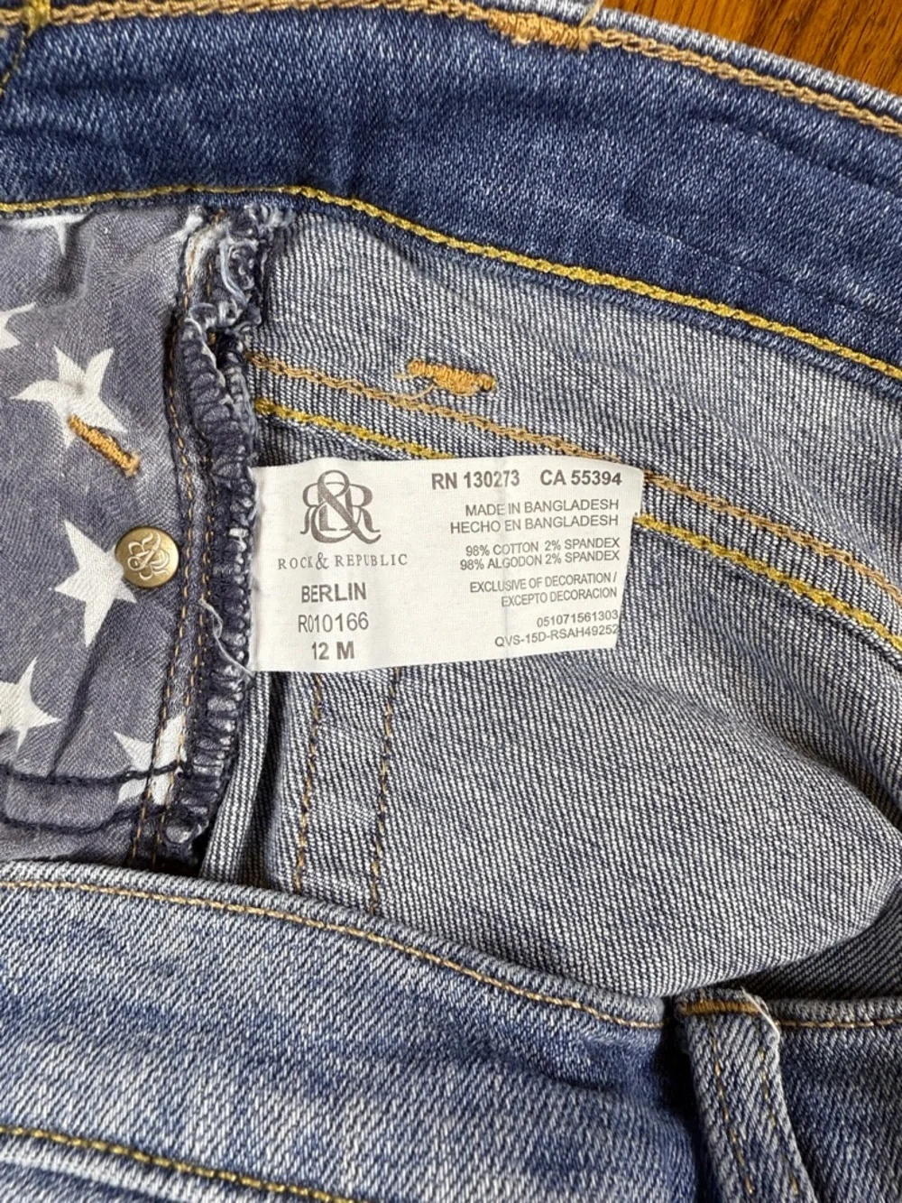 Rock& Republic Mid Rise Skinny Jeans Size 12M